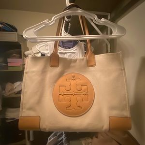 Tory Burch Ella Tote canvas and leather